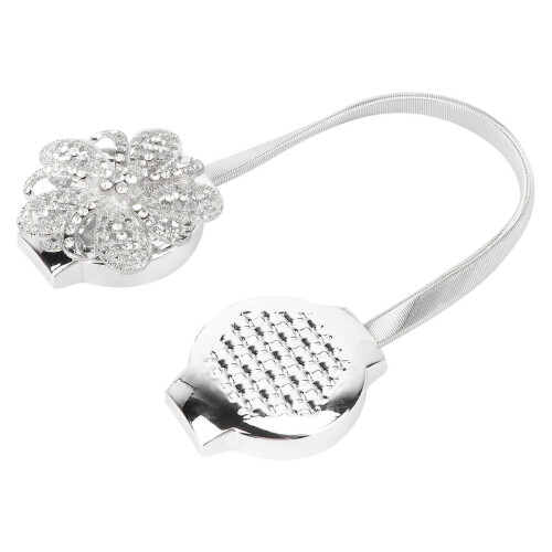 1PC Magnetic Curtain Tie Backs with Rhinestone Spring Decorative Holdbacks 1