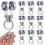 10pcs Metal Curtain Track Roller Pulleys Replacement Parts, 0.8cm Inner Diameter 1