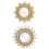 2 Pcs European Style Retro Hanging Makeup Mirror, Shaped Design 1