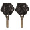 4Pcs Metal Rose Curtain Tieback Holders Wall Hooks Decor 4