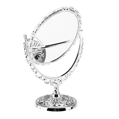 5x Double Sided Antique Freestanding Cosmetic Mirror Vintage Vanity Set 1