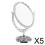 5x Double Sided Antique Freestanding Cosmetic Mirror Vintage Vanity Set 3