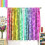 Rainbow Leopard Curtains Neon Gradient Dots 55x39in 2Pcs Kitchen Bedroom Living 3
