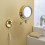 Gold Bathroom Mirror with Brass Frame – Magnifying Mirror Set 2