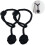 1 Pair Hand Knitted Curtain Tiebacks Rope, Decorative Window Drapery Holdbacks, Single Ball Tieback, Black 2