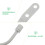 1 Pair White U-Shaped Curtain Holdbacks Wall Mounted Drapery Tieback Hooks Hanger Set 3