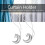 2PCS Magnetic Curtain Tiebacks Drapery Holdbacks for Home Office Window Decor 4