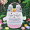 Easter Bunny Tote Bag Set - Egg Hunt Handle Basket for Candy, Rabbit Basket Bag 5
