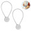 2026 Polyester Magnetic Curtain Tiebacks Set, Decorative Smooth Anti-Rust Holdbacks for Living Room Kitchen 2