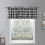 2026 Vintage Checkered Polyester Window Valance with Rod Pocket, Decorative Kitchen Window Treatment 3