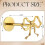 2 Pack Gold Metal Bow Curtain Holdbacks, Wall Mounted Modern Curtain Holders 3