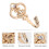 3 Pairs Crown Shape Curtain Hooks, Wall Hooks for Home Decor 5