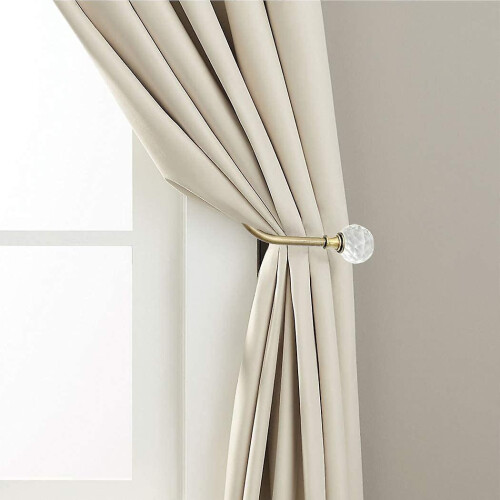 Pxcl Metal Curtain Tiebacks with U Wall Hooks - 4 Pack (Bronze) 2