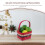 Christmas Basket Hand-Woven Fruit Storage Organizer with Handle 5