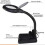 AlfaView LED Magnifying Lamp 5X10X Lenses USB Adjustable Swing Arm Reading Tasks 3