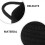 Black Cotton Rope Storage Basket 2Pcs for Home Decoration 3