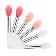 6Stk Silikon Lippenapplikatoren, Tragbar, Ideal Für Make-Up Zuhause