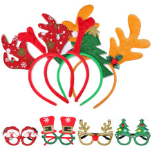 1Set Weihnachts-Haarreifen Mit Originellen Brillenmotiven