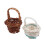 Ensemble de 6 mini paniers en bambou faits main pour enfants. 4