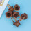 Ensemble de 6 mini paniers en bambou faits main pour enfants. 3