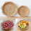 Handwoven Rattan Storage Basket Set for Fruit, Candy, Cake, Bread & Keys Display 2