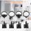 Physical Optics Kit Convex & Concave Lens Triangular Prism Plane Mirror Convex Mirror Set 3
