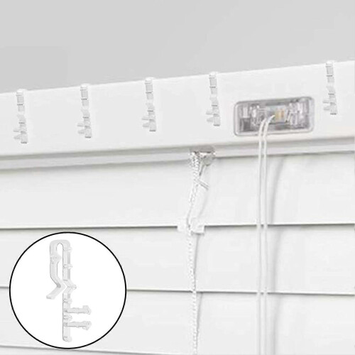Hidden Design Plastic Blind Valance Clips Easy Install Replacement Kit 1