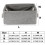 Xoxingysm Grey Rectangular Canvas Storage Basket – Decorative Fabric Basket for Nursery & Home Organization 3