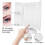 21 LED Triptych Magnifying Makeup Mirror, 10X/3X/2X Touch Screen, Dual Power Supply, 180 Adjustable 2