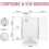 21 LED Triptych Magnifying Makeup Mirror, 10X/3X/2X Touch Screen, Dual Power Supply, 180 Adjustable 3