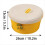 1 Pack Small Woven Cotton Rope Storage Basket with Lid Organizer Set 3