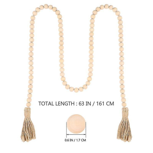 1pc Farmhouse Tassel Beads Decorative Set 1