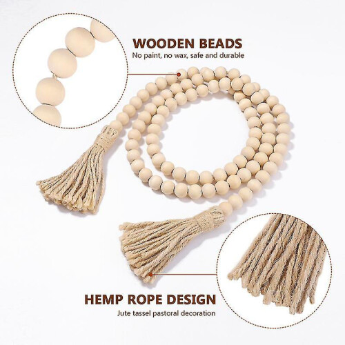 1pc Farmhouse Tassel Beads Decorative Set 2