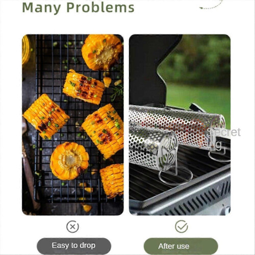 Grillkorb-Set mit Rollen 2
