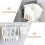 Modern Bathroom Wall Basket with Multiple Compartments for Toiletries 3
