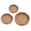 Handwoven Rattan Wicker Fruit Basket Set 5