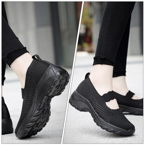 1Paar Damen Freizeit Sneakers Mit Atmungsaktivem Obermaterial 2
