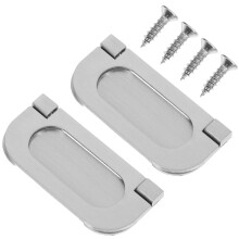 2Sets Silberne Ziehgriffe Für Schranktüren Und Kleiderschränke