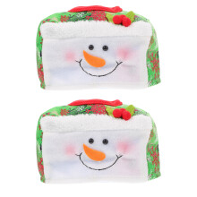 2Stk Praktische Tissue Box Für Zuhause Mit Weihnachtlicher