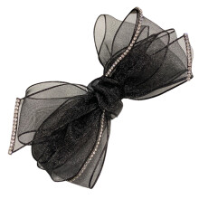 1Stk Organza Haarspange Mit Netzgarn Und