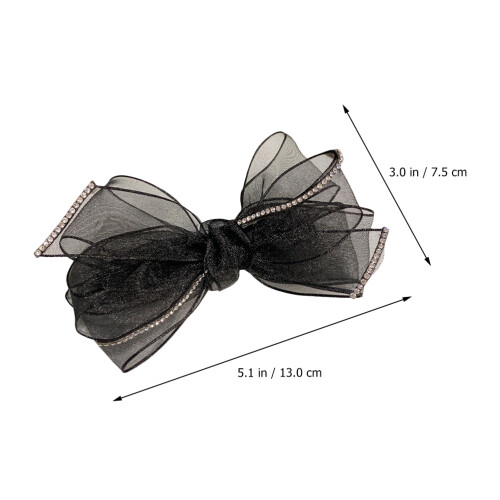 1Stk Organza Haarspange Mit Netzgarn Und 1