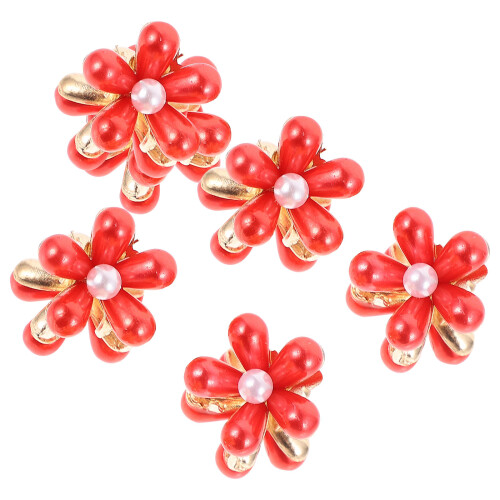 5Stk Stylische Kinder Haarklammern Aus Perlen – Geschenkidee