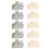 10Stk Leichte Verpackungs Clips Beige Für Snacks Und Lebensmittel 10