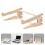 1Stk Holz Computer Laptop Halterung Klappbar 7