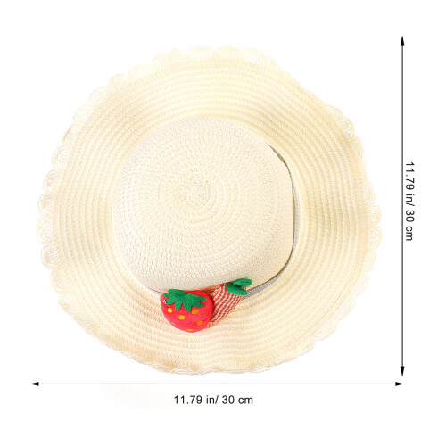 1Set Strohhut Set Für Kinder Mit Sonnenhut Strohtasche 1
