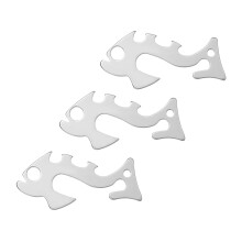 3Stk Kompakter Seilspanner & Outdoor Silber