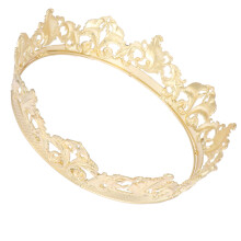 1Stk Prom & Hochzeitskrone Gold Metall Haarschmuck Für & Königin