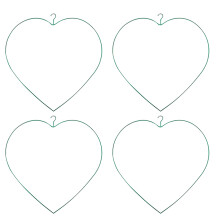 4Stk DIY Metall Ringe Grün Weihnachtskranz Hängend Geschenkdeko