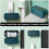 1Stk Kabelorganizer Box Wandmontage ABS Schutz Für Kabel 4