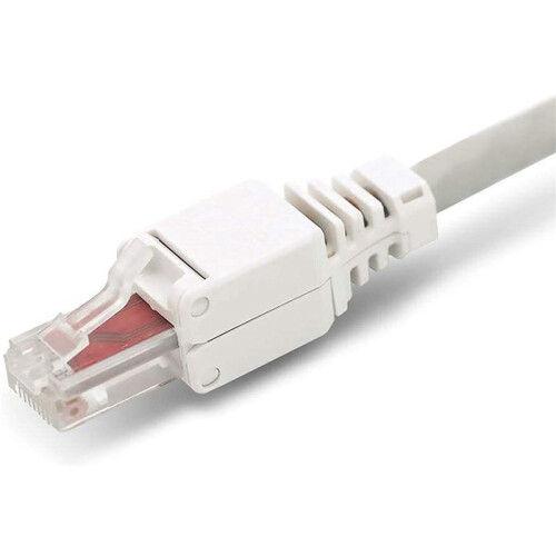 50 x Network Connectors Tool-Free RJ45 CAT6 LAN UTP Cable Plug Without Tools Cat5 Cat7 Installation Cable Patch Cable 2